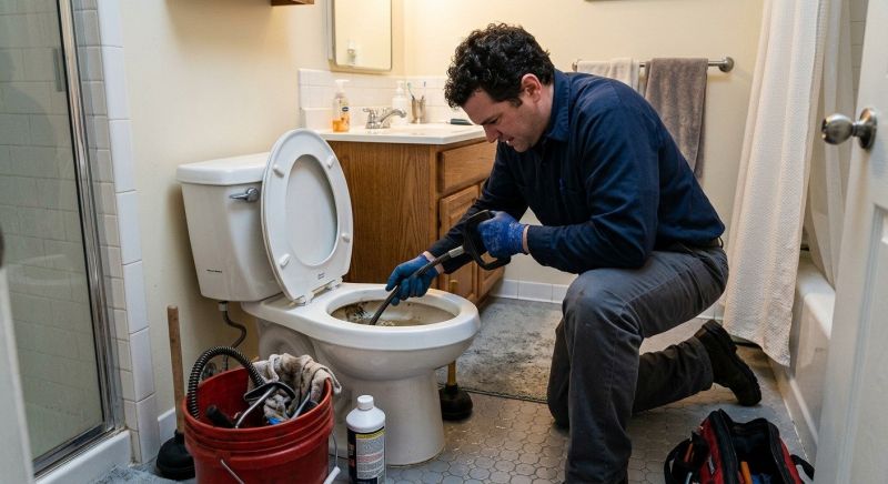 Backed Up Toilet Repair in Denver, CO