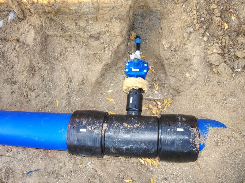 Water Line Connection to Main Supply